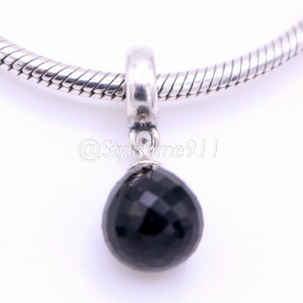 Authentic PANDORA Black Murano Fascinating Beauty Dangle - 791602CBK